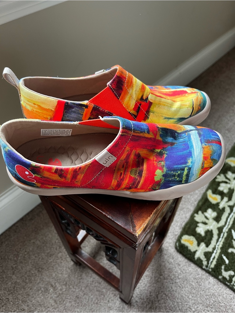 J/SLIDES Multicolor Painterly Slip-On Sneakers